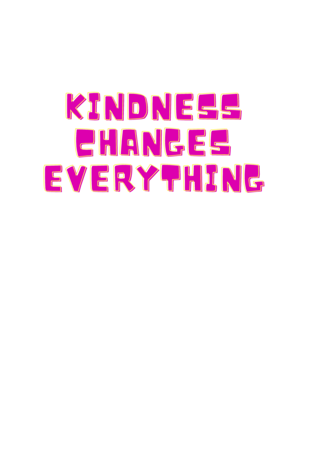 Kindness Changes Everything - Evoke Bean Unisex Oversized Printed Graphic T-Shirt – Navy Blue