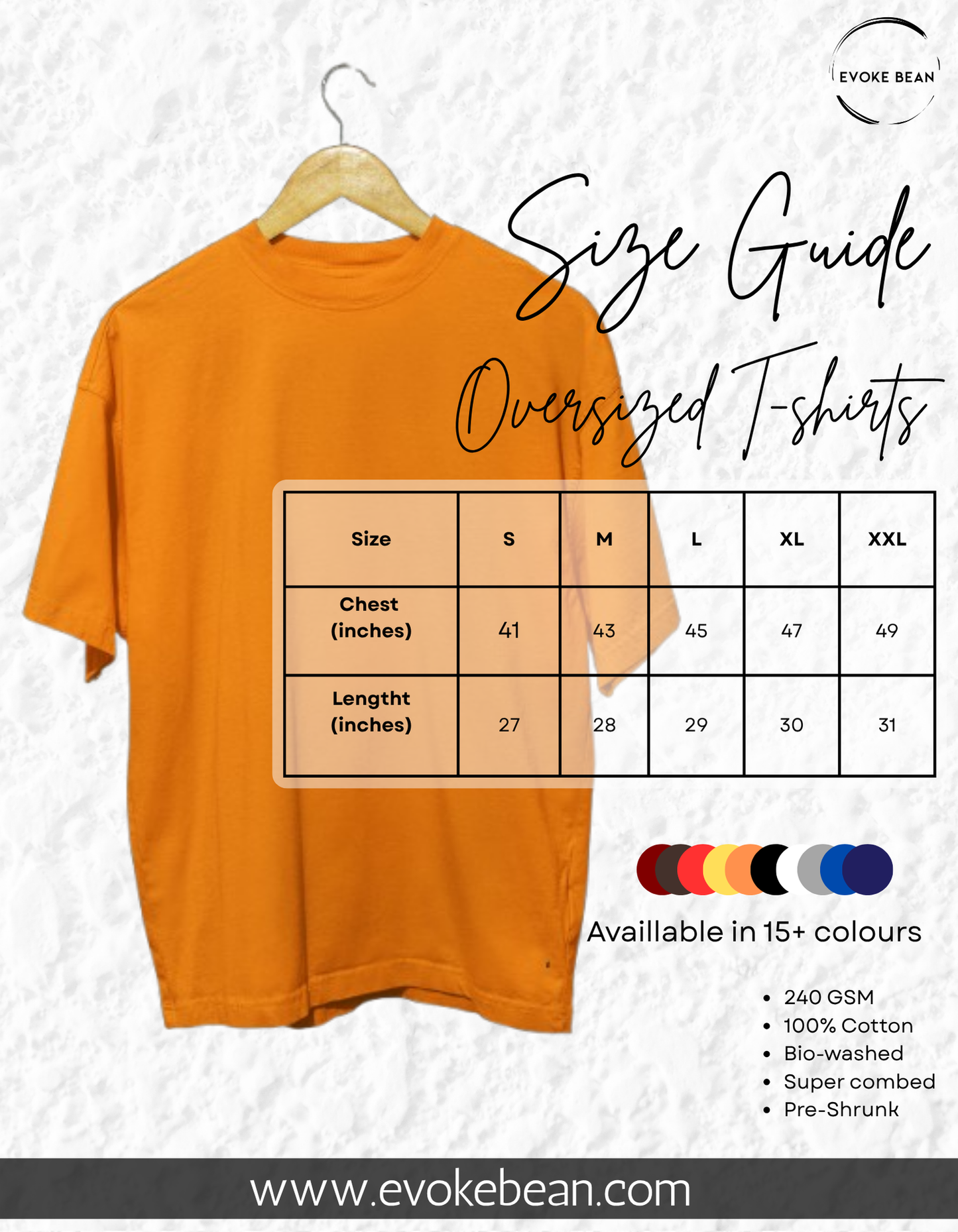 Live In The Moment - Evoke Bean Unisex Oversized Printed Graphic T-Shirt – White