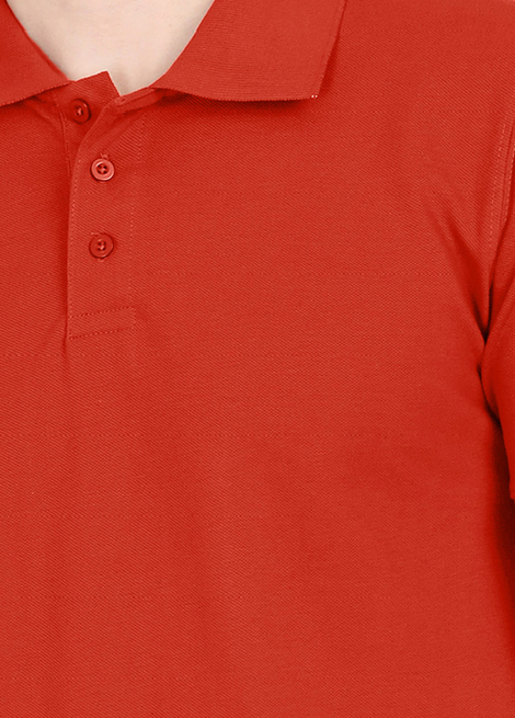 Polo T-Shirt - Brick Red