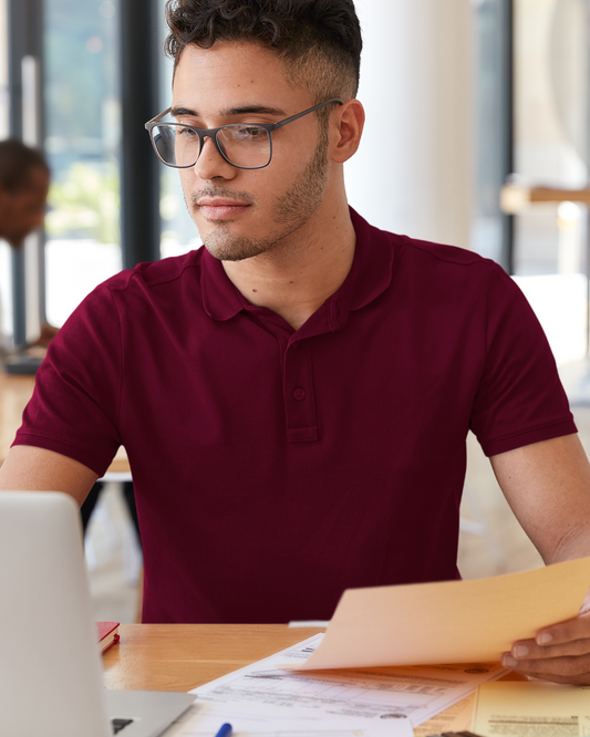 Polo T-Shirt - Maroon