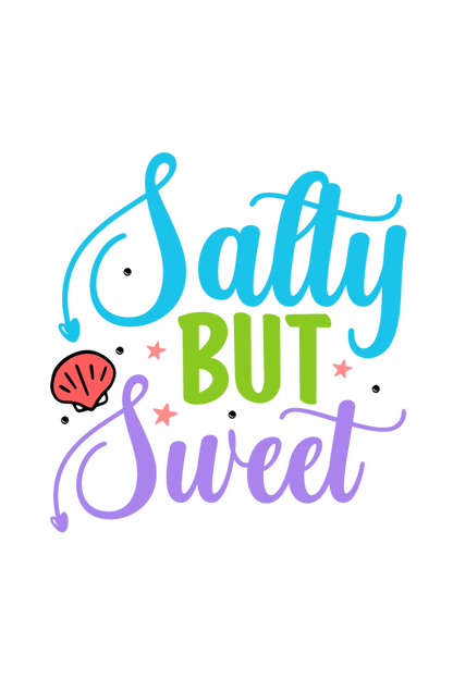 Salty But Sweet - Evoke Bean Unisex Oversized Printed Graphic T-Shirt – Black