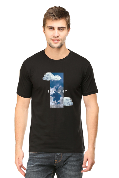 Idk Why - Evoke Bean Unisex Regular Fit Printed Graphic T-Shirt – Black