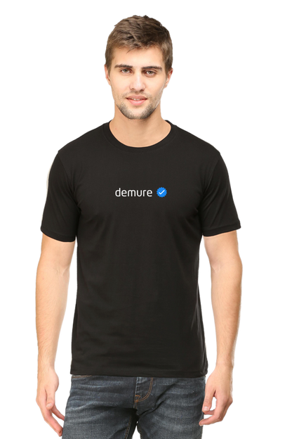 Certified Demure - Evoke Bean Unisex Regular Fit Printed Graphic T-Shirt – Black