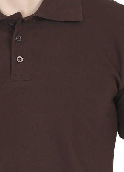 Polo T-Shirt - Coffee Brown