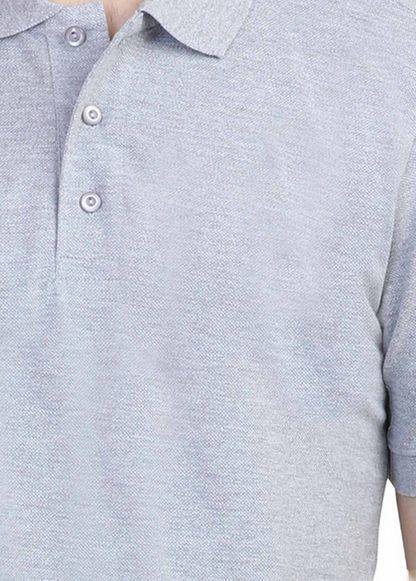 Polo T-Shirt - Grey Melange