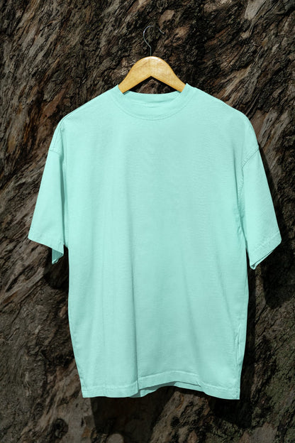 Classic - Evoke Bean Unisex Regular Fit Solid T-Shirt – Mint