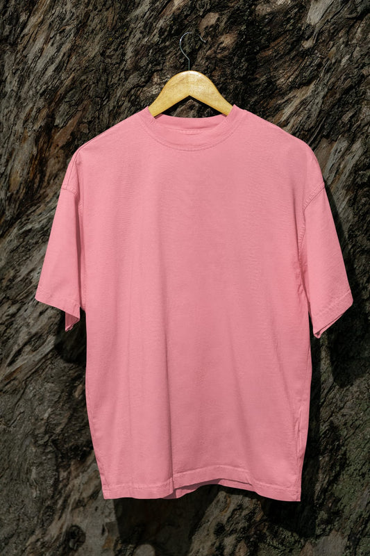 Classic - Evoke Bean Unisex Regular Fit Solid T-Shirt – Flamingo