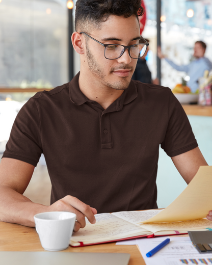 Polo T-Shirt - Coffee Brown